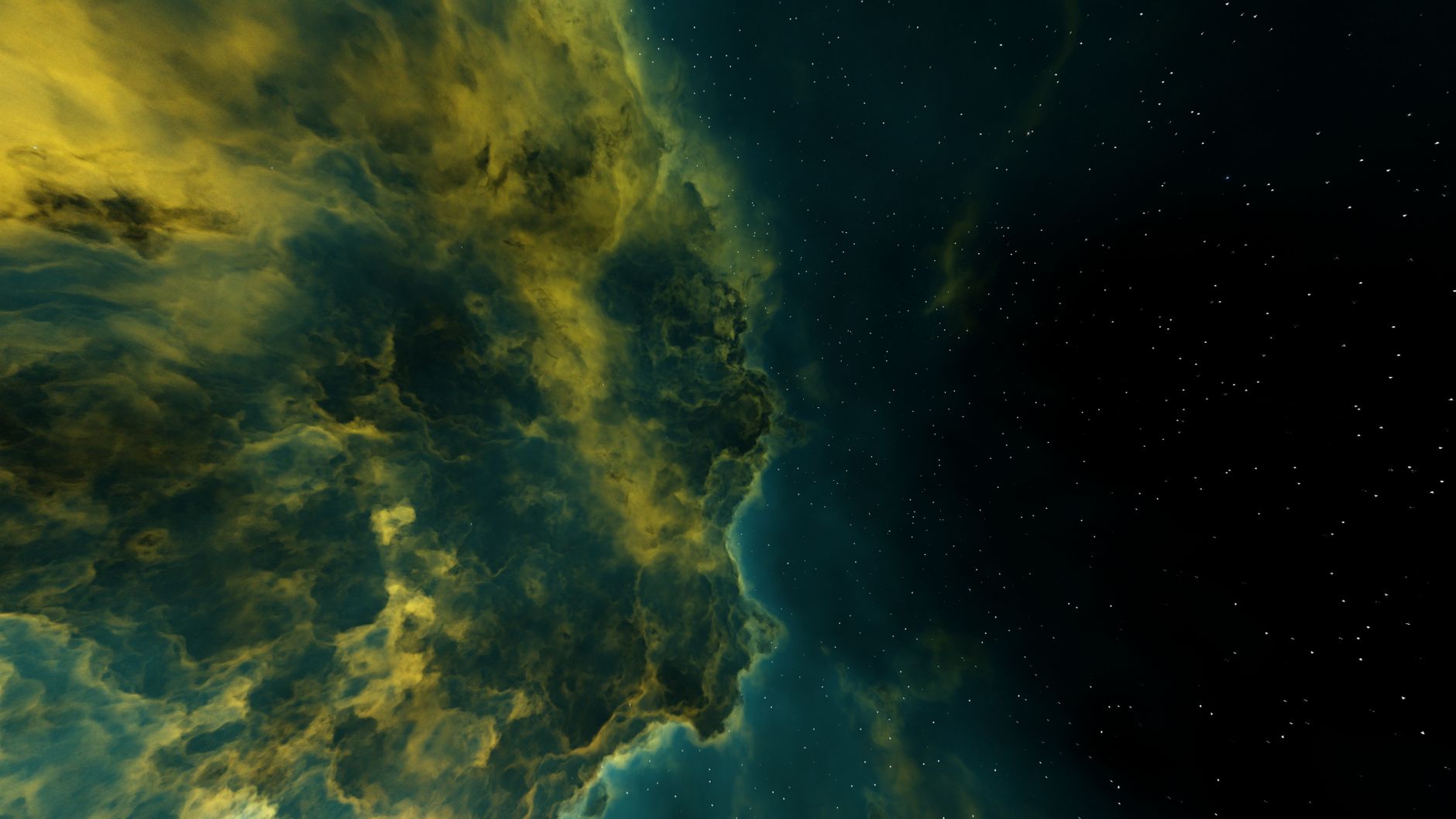 A vibrant cosmic nebula with stars scattered across the night sky, depicting the universe's vast beauty.